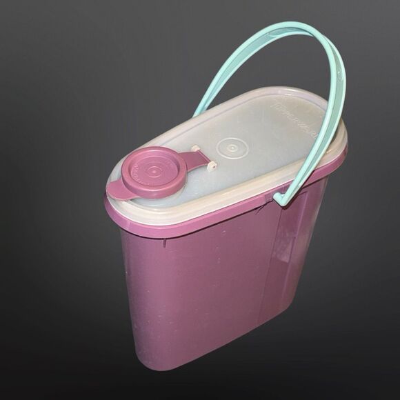 Tupperware 1 Quart Slim Juice Pitcher Purple Mint Beverage Buddy Store n Pour - Picture 8 of 11
